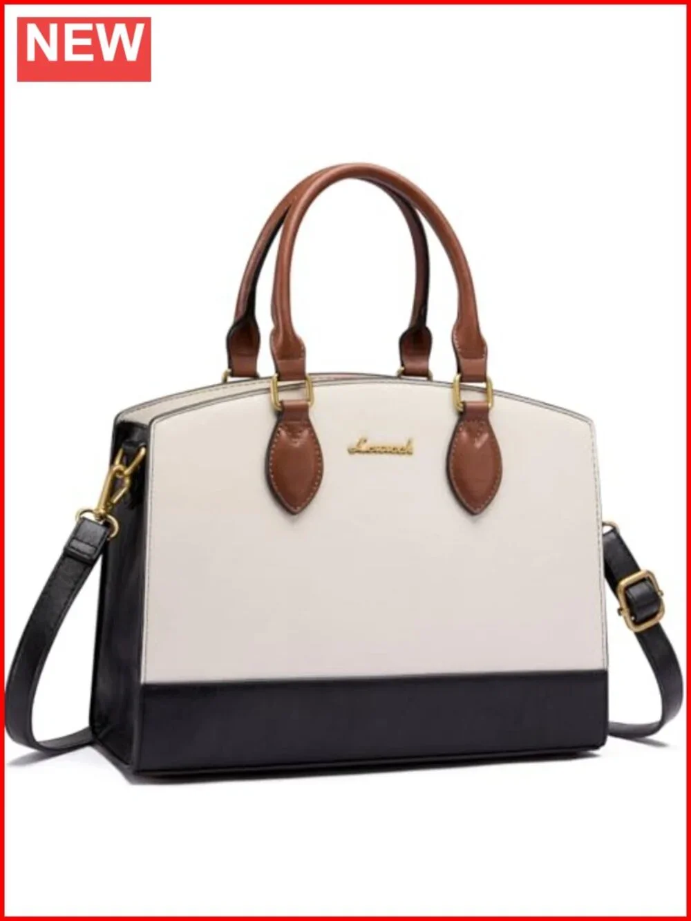Vintage PU Leather Satchel Shoulder Bag Tote Handbag Women's Medium Ladies Purse